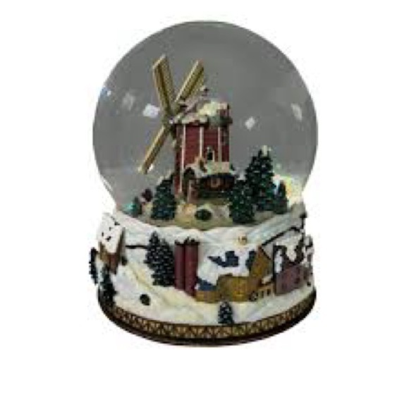 Johnson Brothers Friendly Village  Snow Globe Musical The Windmill Does Work - Picture 1 of 17